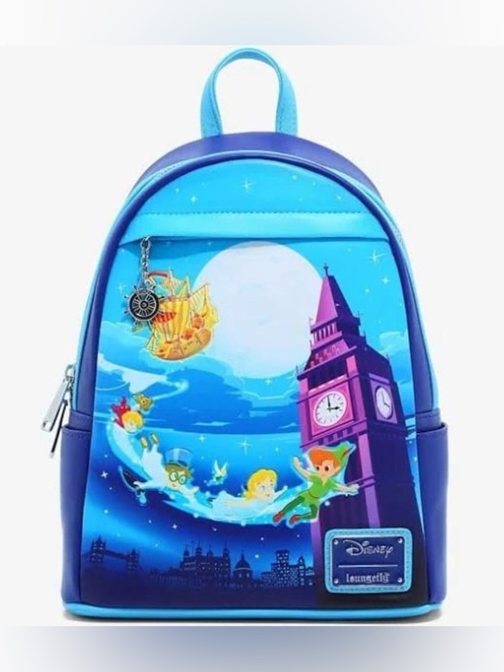 Disney Loungefly Mini Backpack - Disney Peter Pan Glo in the Dark Ship NWT